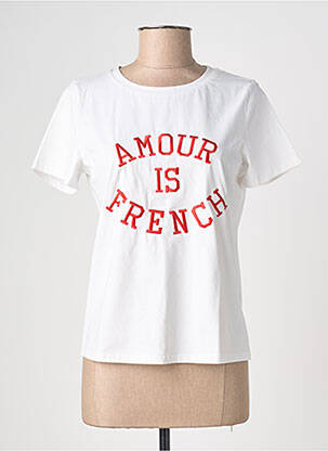 Tricou alb IKOONE&BIANKA femeie