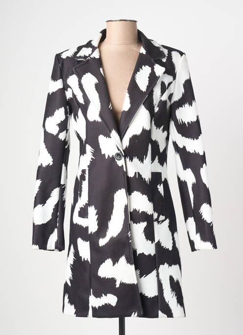 Palton lung negru JOLIFLY & JUSTINE Y femeie