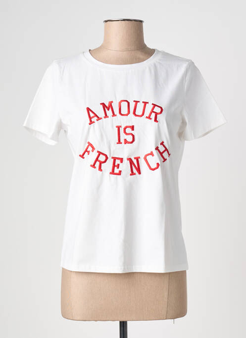 Tricou alb IKOONE&BIANKA femeie