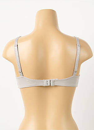 Sutien efect material satinat sutien cupe întregi cu decolteu înalt gri TRIUMPH femeie