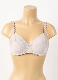 Sutien efect material satinat sutien cupe întregi cu decolteu înalt gri MARIE JO femme