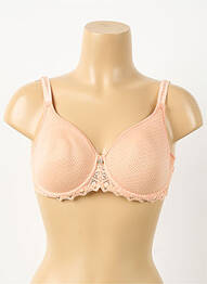 Sutien efect material satinat top sutien modelat roz EMPREINTE femme