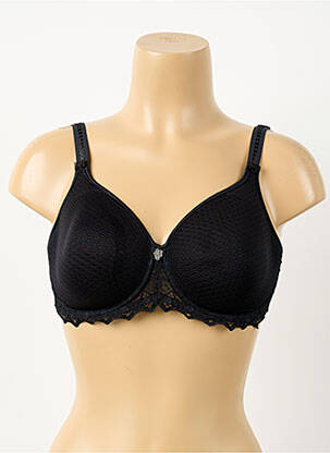 Sutien efect material satinat top sutien modelat negru EMPREINTE femeie