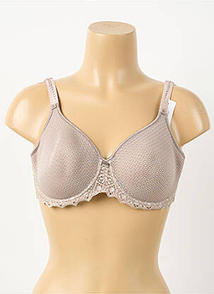 Sutien efect material satinat top sutien modelat gri EMPREINTE femme