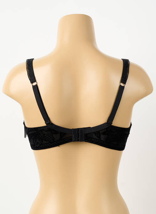 Sutien efect material satinat sutien cupe întregi cu decolteu înalt negru AUBADE femme