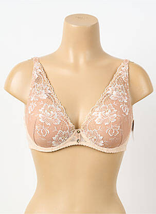 Sutien broderie top sutien modelat culoare piersică AUBADE femeie