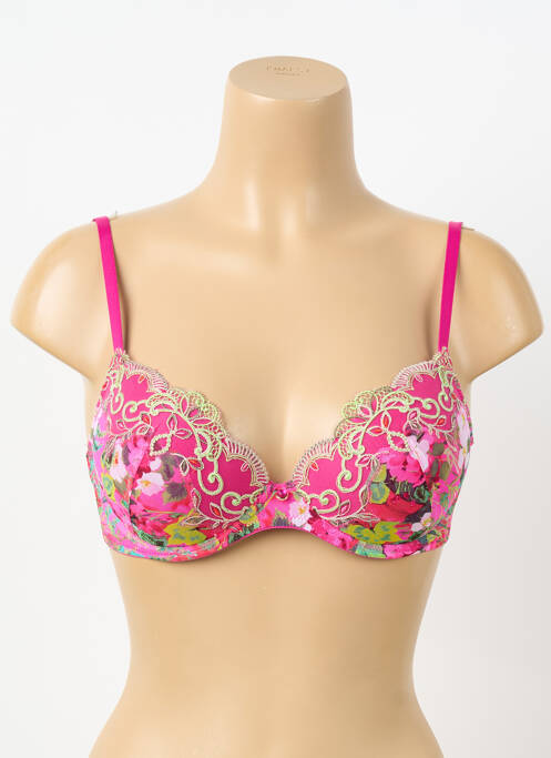 Sutien broderie sutien cupe întregi cu decolteu înalt roz LISE CHARMEL femme