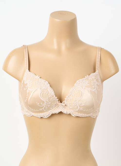 Sutien efect material satinat sutien cupe întregi cu decolteu înalt piele LISE CHARMEL femme