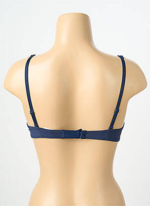 Sutien efect material satinat top sutien push-up albastru SIMONE PERELE femeie
