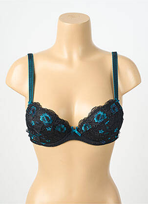 Sutien efect material satinat sutien cu susținere înaltă și burete detașabil negru AUBADE femme