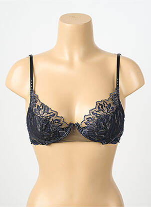 Sutien efect material satinat top sutien modelat negru LISE CHARMEL femeie