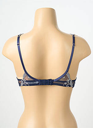 Sutien efect material satinat top sutien modelat albastru LISE CHARMEL femeie