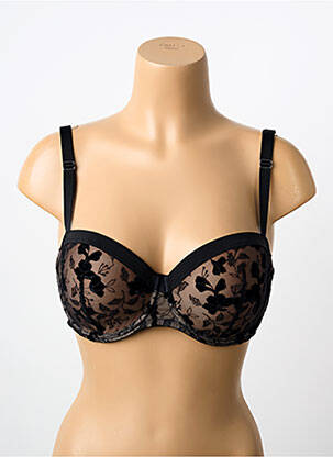 Sutien efect material satinat top sutien modelat negru MARIE JO femeie