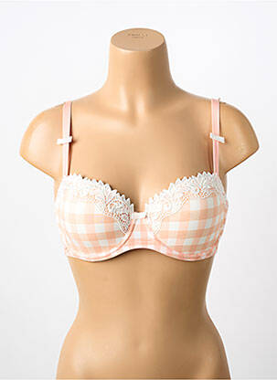 Sutien efect material satinat top sutien modelat roz MARIE JO femeie