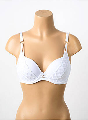 Sutien efect material satinat top sutien modelat alb MARIE JO femeie