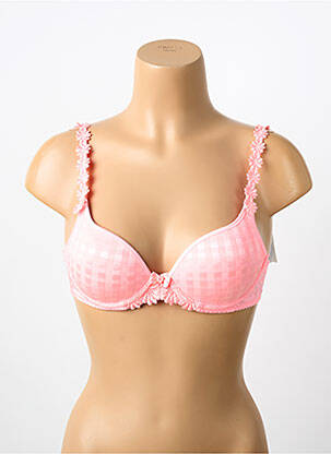 Sutien efect material satinat top sutien modelat roz MARIE JO femeie