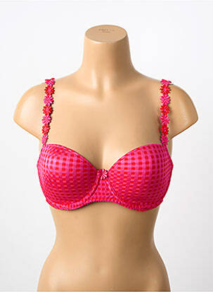 Sutien efect material satinat top sutien modelat roz MARIE JO femeie