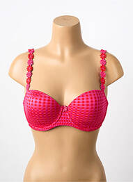 Sutien efect material satinat top sutien modelat roz MARIE JO femme
