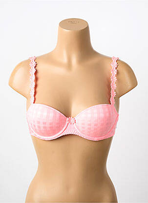 Sutien efect material satinat top sutien modelat roz MARIE JO femeie