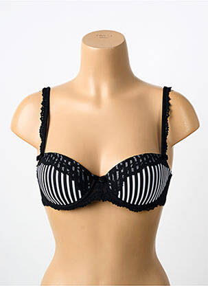 Sutien efect material satinat top sutien modelat negru MARIE JO femeie