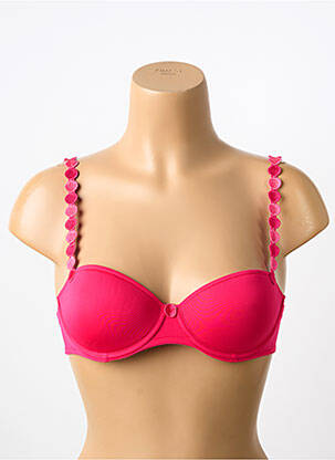 Sutien efect material satinat top sutien modelat roz MARIE JO femeie