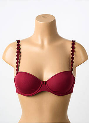 Sutien efect material satinat top sutien modelat roșu MARIE JO femeie