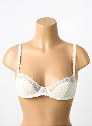 Sutien efect material satinat sutien balconet cu decolteu înalt bej MARIE JO femeie