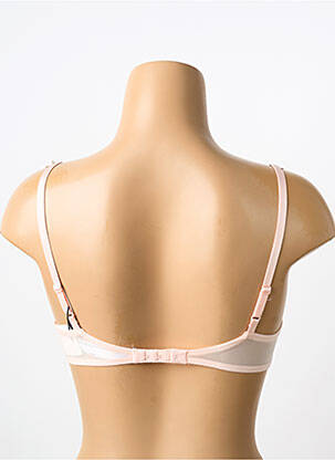 Sutien efect material satinat sutien cupe întregi cu decolteu înalt roz MARIE JO femeie