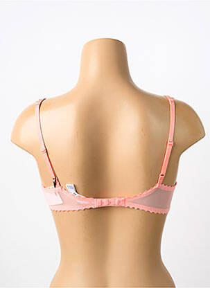 Sutien efect material satinat sutien balconet cu decolteu înalt roz MARIE JO femeie