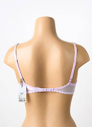 Sutien efect material satinat sutien balconet cu decolteu înalt violet MARIE JO femeie
