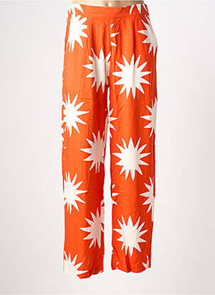 Pantalon larg buzunare roșu COMPAÑIA FANTASTICA femeie