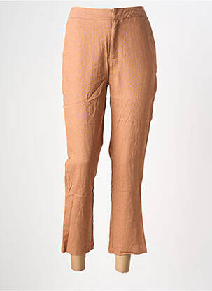 Pantalon 7/8 talie elastică mărime normală maro LOSAN femeie