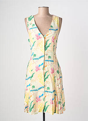 Rochie scurtă fără mâneci fără mâneci galben ADORE femeie