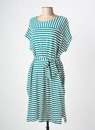 Rochie midi imprimeu fantezie mâneci scurte verde KING LOUIE femme
