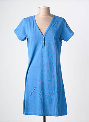 Rochie scurtă mâneci scurte mâneci scurte albastru LOVE BY MD femeie