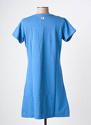 Rochie scurtă mâneci scurte mâneci scurte albastru LOVE BY MD femeie