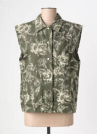 Jachete casual croială dreaptă verde EMILIE.K femeie