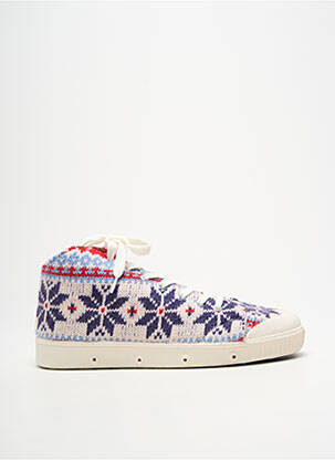 Adidași vârf rotund toc plat până la 3 cm violet SPRING COURT femeie