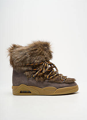 Botine/ghete umplută toc de 4 la 6 cm maro SERAFINI femme