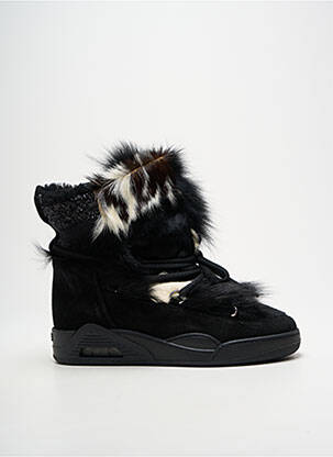 Botine/ghete umplută toc plat până la 3 cm negru SERAFINI femme