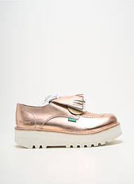 Derby-uri vârf rotund toc de 4 la 6 cm roz KICKERS femme