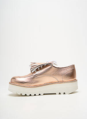 Derby-uri vârf rotund toc de 4 la 6 cm roz KICKERS femeie