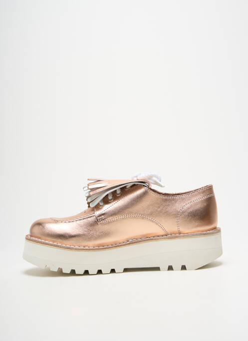 Derby-uri vârf rotund toc de 4 la 6 cm roz KICKERS femme