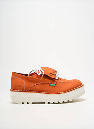 Derby-uri nubuc toc de 4 la 6 cm portocalie KICKERS femeie