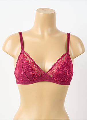 Sutien fără armatură sutien cupe întregi cu decolteu înalt roșu SIMONE PERELE femme