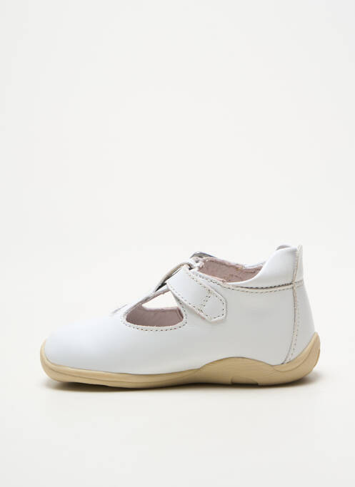 Ghete închidere cu buclă(e) vârf rotund alb GARVALIN fille