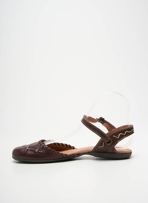 Sandale/pantofi decupați tip de talpă amortizantă toc plat până la 3 cm maro MORAN'S femme