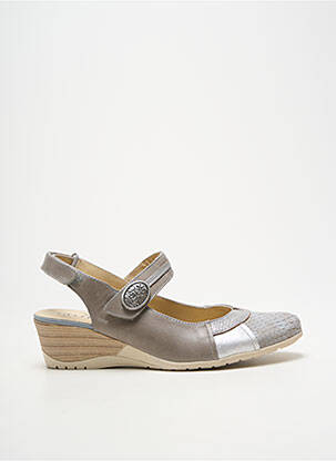 Sandale/Pantofi decupați argintiu GEO-REINO femeie