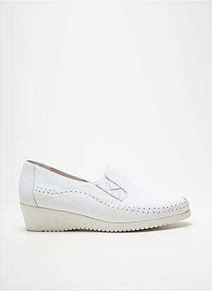 Mocasini arcadă plantară toc de 4 la 6 cm alb PEDI GIRL femeie