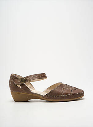 Sandale/Pantofi decupați maro PEDI GIRL femeie